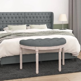344409 vidaXL Banco 81,5x41x49 cm tecido cinzento-escuro