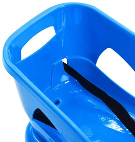 Trenó com assento 102,5x40x23 cm polipropileno azul