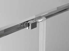 Mexen Exo-S Duo cabine de duche quadrada de correr 100 x 100 cm, transparente, cromada - 8111-100-100-01-00