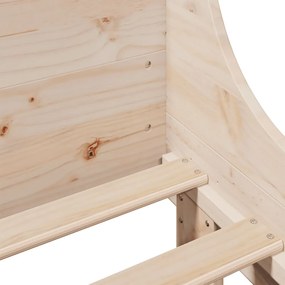 Cama sem colchão 135x190 cm madeira de pinho maciça