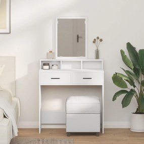 Touceador vidaXL com Gavetas Branco 79x41x140 cm