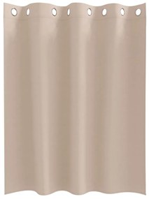 Cortinas 2 pcs Cinzento-acastanhado 140 x 140 cm Poliéster