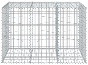 Cesto gabião com cobertura 150x100x100 cm ferro galvanizado