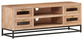 Móvel de TV 110x30x40 cm madeira de acácia maciça