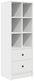 Mesa com Armazenamento Branca Madeira Engenheirada
