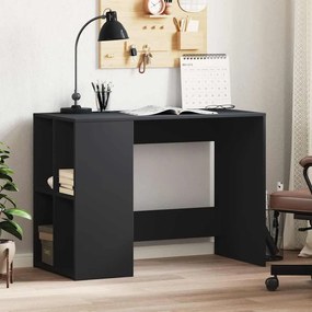 vidaXL Secretária 102x50x75 cm derivados de madeira preto