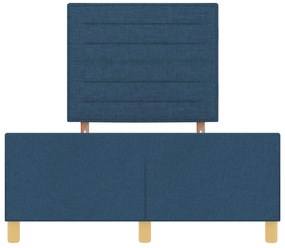 Cama vidaXL Azul 120x200 cm Tecido