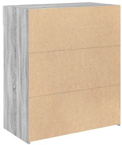 Aparador 80x42,5x93 cm derivados de madeira cinzento sonoma