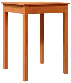 Mesa de jantar 55x55x75 cm madeira pinho maciça castanho cera