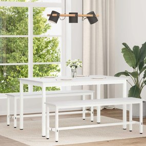 vidaXL Mesa de jantar Branco 140 x 80 x 75 cm