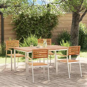 vidaXL Conjunto de Jantar de Jardim 5 pcs