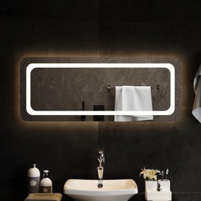 151791 vidaXL Espelho de casa de banho com luzes LED 100x40 cm