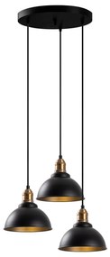 Chandelier Varzan – Preto Antique – 44 x 44 x 117 cm