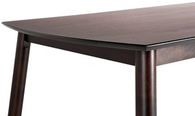 Mesa de jantar 150 x 90 cm madeira escura ELBA Beliani