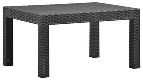 Mesa de jardim 58x58x41 cm PP antracite