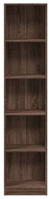Estante 40x24x176 cm derivados de madeira carvalho castanho