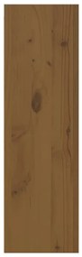Armários de parede 2 pcs 30x30x100 cm pinho maciço castanho mel