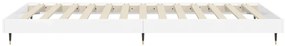 Estrutura cama 90x190 cm derivados de madeira branco brilhante