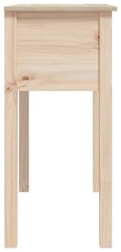 Mesa consola 70x35x75 cm madeira de pinho maciço