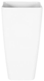 Vaso para plantas 30 x 30 x 57 cm branco MODI Beliani
