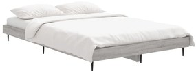 Estrutura cama 120x190 cm derivados de madeira cinzento sonoma