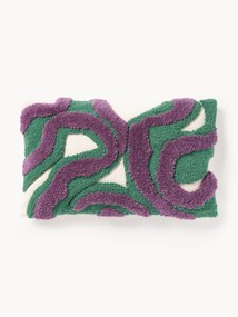 Capa de almofada decorativa artesanal com acabamento Jiri