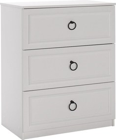 Cômoda "Bianca" Branca Moderna - 72x93x44cm - Amplo Armazenamento