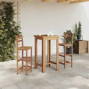 vidaXL Mesa de bar em madeira de acácia maciça 60x60x105 cm