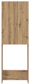 Armário sanita/máquina de lavar 64x25,5x190 cm carvalho artisiano