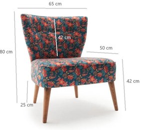 Cadeira Wing Viola – Multicolor – 65x80x65 cm