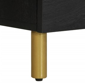Mesa de cabeceira 50x33x62 cm derivados de madeira preto