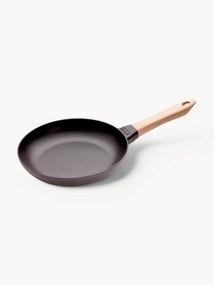 Frigideira de ferro fundido com pega de madeira Wood
