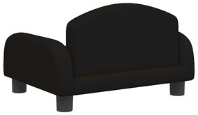 Cama para cães 50x40x30 cm tecido preto