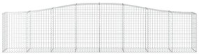 Cestos gabião arqueados 3 pcs 400x50x80/100cm ferro galvanizado