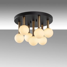 Candeeiro de Teto Even – Preto, Antigo, Creme – 44 x 44 x 40 cm