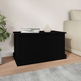 Caixa de arrumação 70x40x38 cm derivados de madeira preto