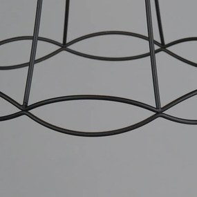 Candeeiro de suspensão retro preto 30 cm - Granny Frame Retro