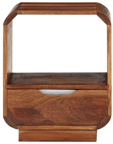 Mesa cabeceira c/ gaveta madeira acácia maciça 40x30x50 cm