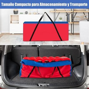 Saco de arrumação 84 x 23 x 36 cm para o jogo Conecta gigante (não incluído)  em tecido Oxford para transporte fácil Vermelho