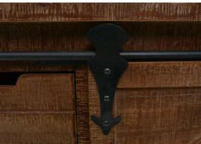 Armário de arrumação madeira de abeto 64x33,5x75 cm castanho