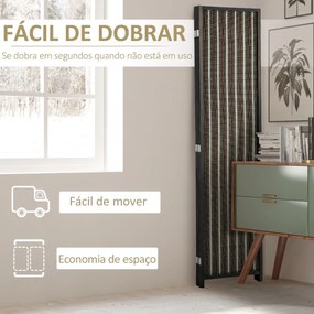 Biombo de 4 Panéis Dobrável - Design Japonês