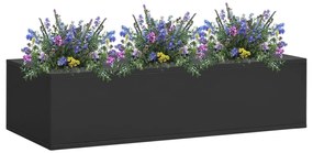 Floreira para escritórios 90x40x23 cm aço antracite