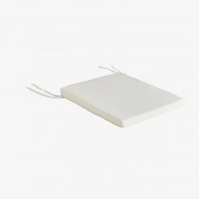 Almofada Quadrada 40x40 Cm Para Cadeira Em Poliéster Elton Gardénia Branco - Sklum