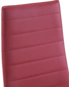 Conjunto de jantar 7 pcs vermelho tinto