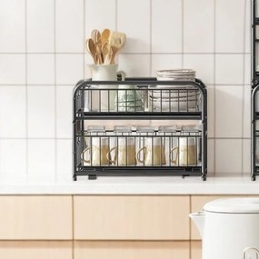 Organizador de cozinha preto