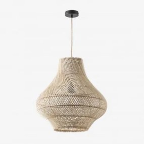 Lâmpada De Teto Magali Natural - Preto & Ø50 Cm Magali - Sklum