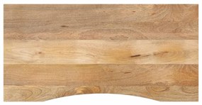 Tampo de mesa com curva 110x50x2,5 cm mangueira áspera maciça