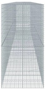Cesto gabião com cobertura 1150x100x200 cm ferro galvanizado