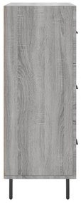 Aparador 69,5x34x90 cm derivados de madeira cinzento sonoma
