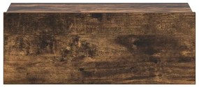Mesas cabeceira susp. 2pcs 40x30x15 cm cor carvalho fumado